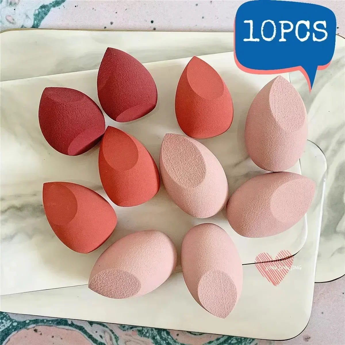 10 PCS Cosmetic Puff Set Makeup Sponges Foundation Women Powder Puff Makeup tools Cheap Korean Make up Blender