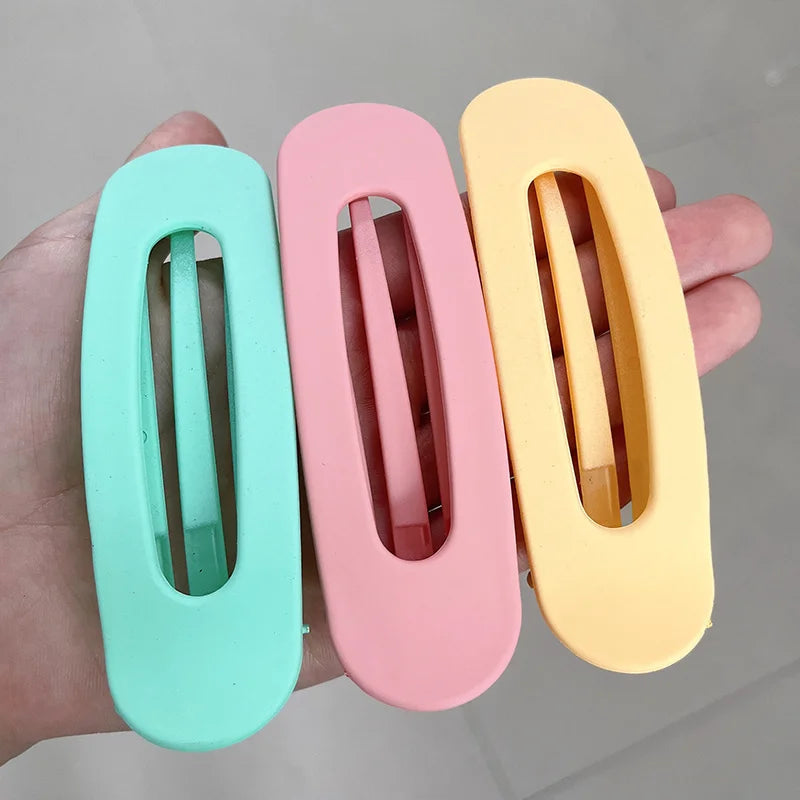 1/2/3PCS Korean Frosted Hair Clip for Women Large Matte Hairpins Hairgrips Hair Big Clip Bangs Barrettes Girls Hair Accessories