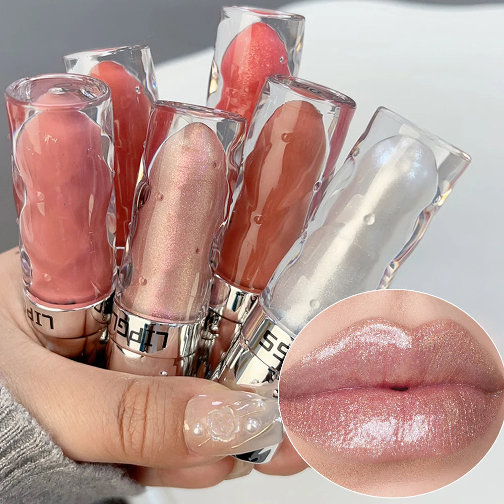 Pearl Shiny Mirror Lip Gloss Waterproof Moisturizing Diamond Glitter Liquid Lipstick Lasting Shine Women Lips Makeup Cosmetics