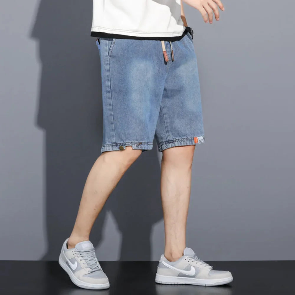 y2k Mens Loose Baggy Denim Short Men Jeans Fashion Streetwear Hip Hop Long Capri Cargo Shorts Pocket Male pantalones cortos