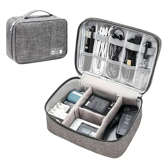 Large Cable Storage Bag Travel Electronics Accessories Organizer Tablet Hard Disk Portable Bag Waterproof Cable Organizer