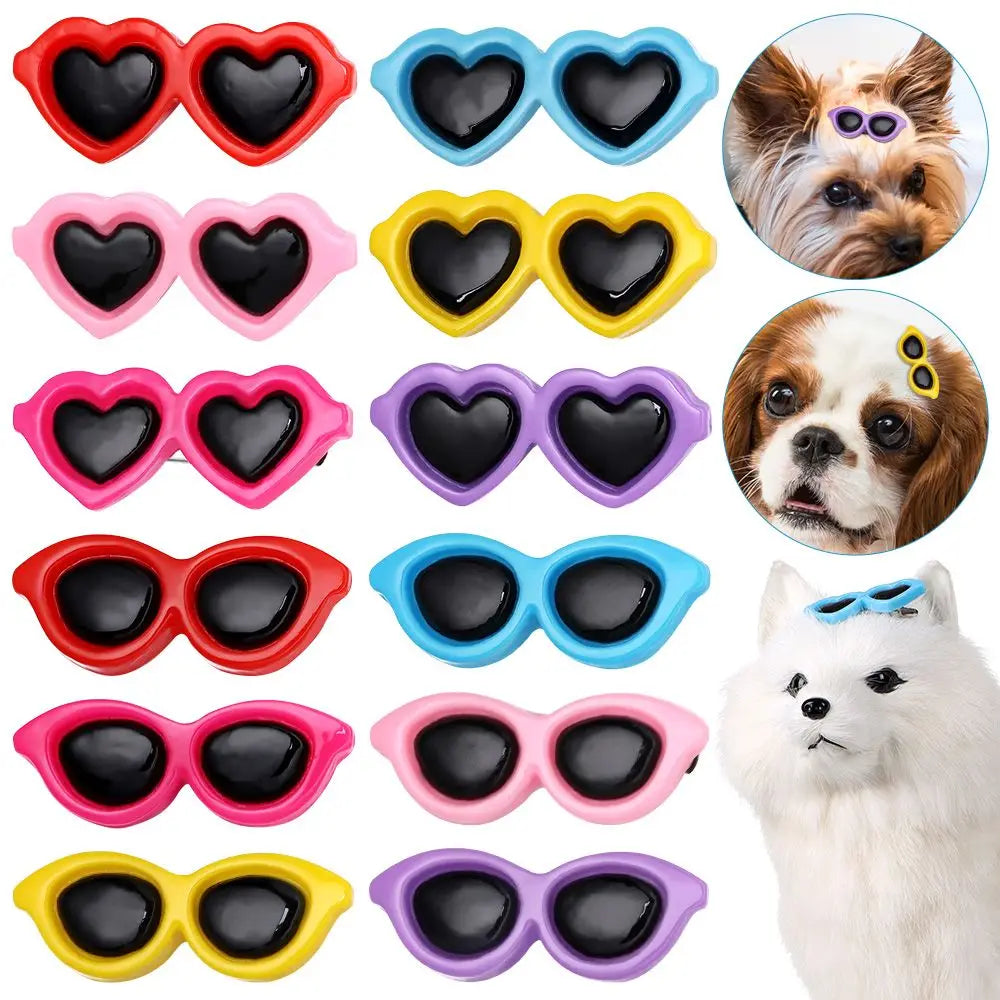 Grooming Accessories Puppy Bows Dog Cat Lovely Hairpins Hair Clips Hair Barrette Sunglasses