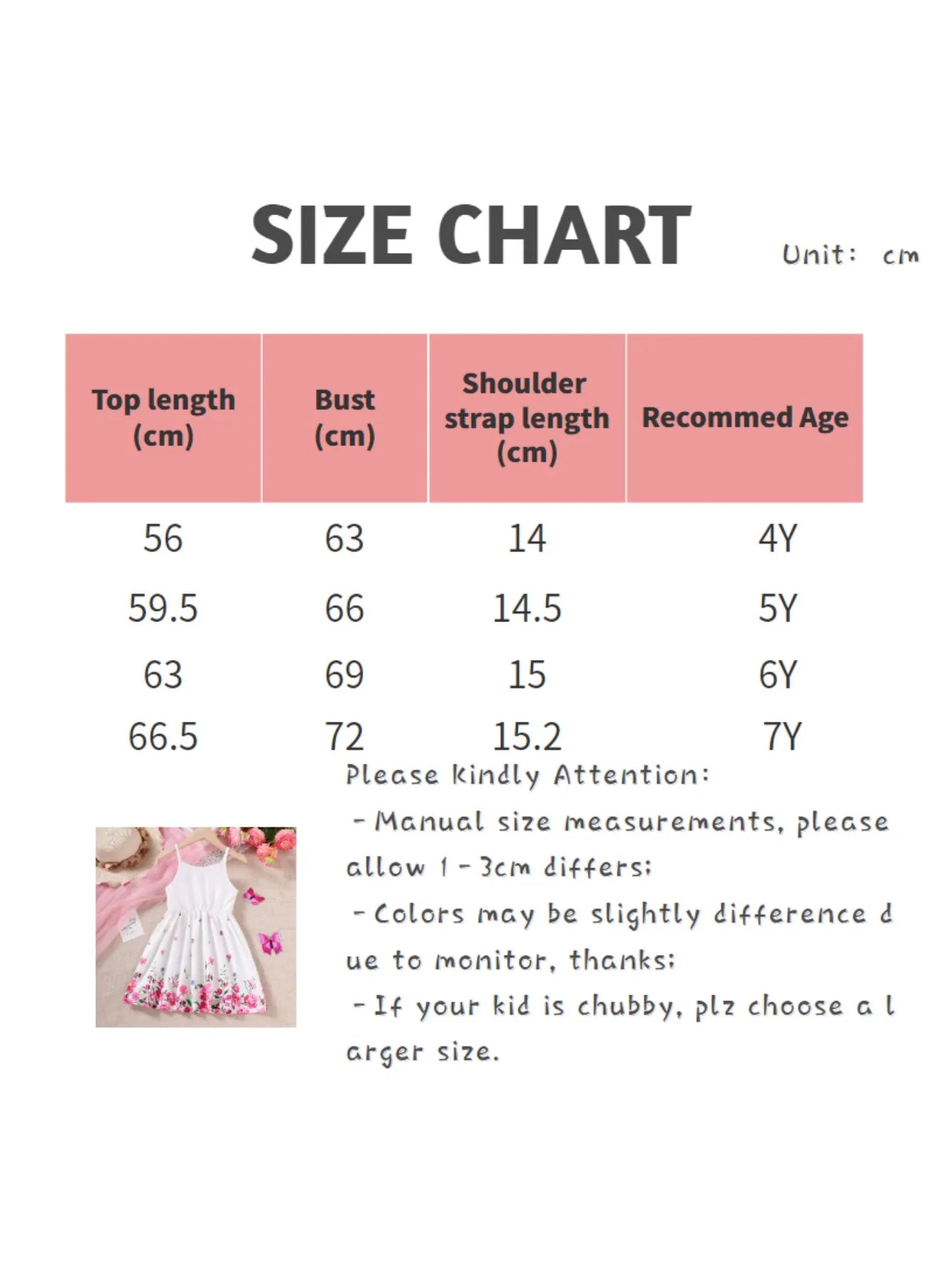 Kids Girl Summer New Sling Dress Flower Print Suspenders Dresses Daily Comfortable Casual Clothing for Children Girl 4-7 Years