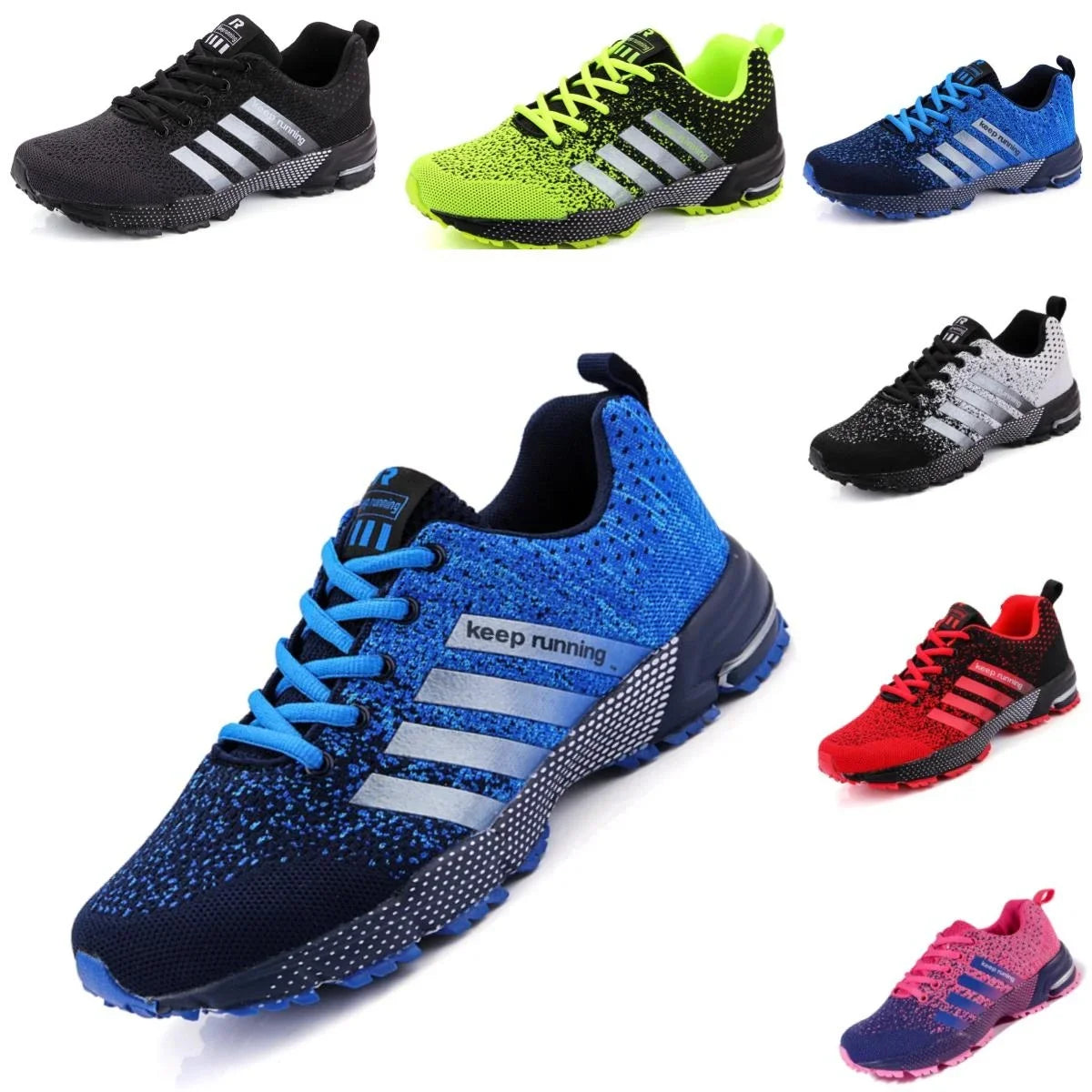 Luxury Sports Shoes for Couples, Breathable Hiking and Lightweight Running, Walking, Soft Outdoor Casual Fashion Tennis Shoes