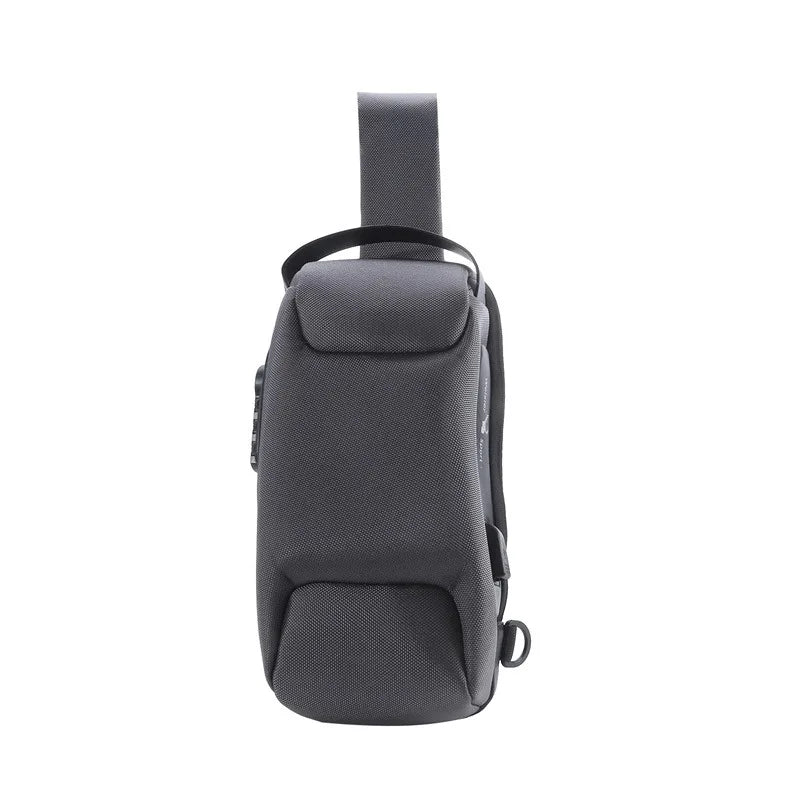 Men'S Usb Crossbody Bag Anti-Theft Shoulder Bags Waterproof Oxford Waist Bag Multifunction Short Travel Messenger Chest Pack