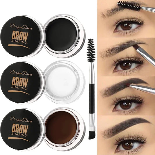 3D Wild Eyebrow Gel Wax Brow Styling Soap Waterproof Long Lasting Tint Eyebrows Enhancers Brows White Brown Makeup Cosmetic Tool