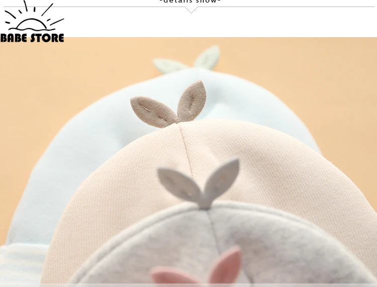 0-6 Months Baby Hats Newborn Beanie Winter Warm Thicker Cotton Soft Elastic Baby Cap for Girls Boys Infant Bonnet Accessories