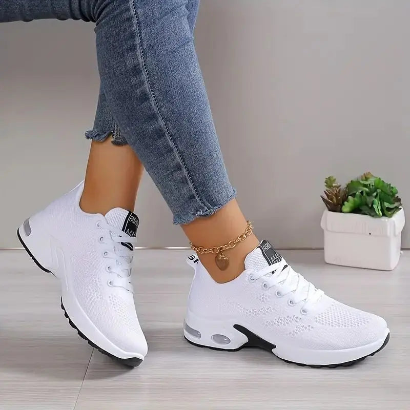 Plus Size Breathable Running Shoes for Women 2024 Fashion Air Cushion Platform Sneakers Woman Lightweight Casual Sports Shoes