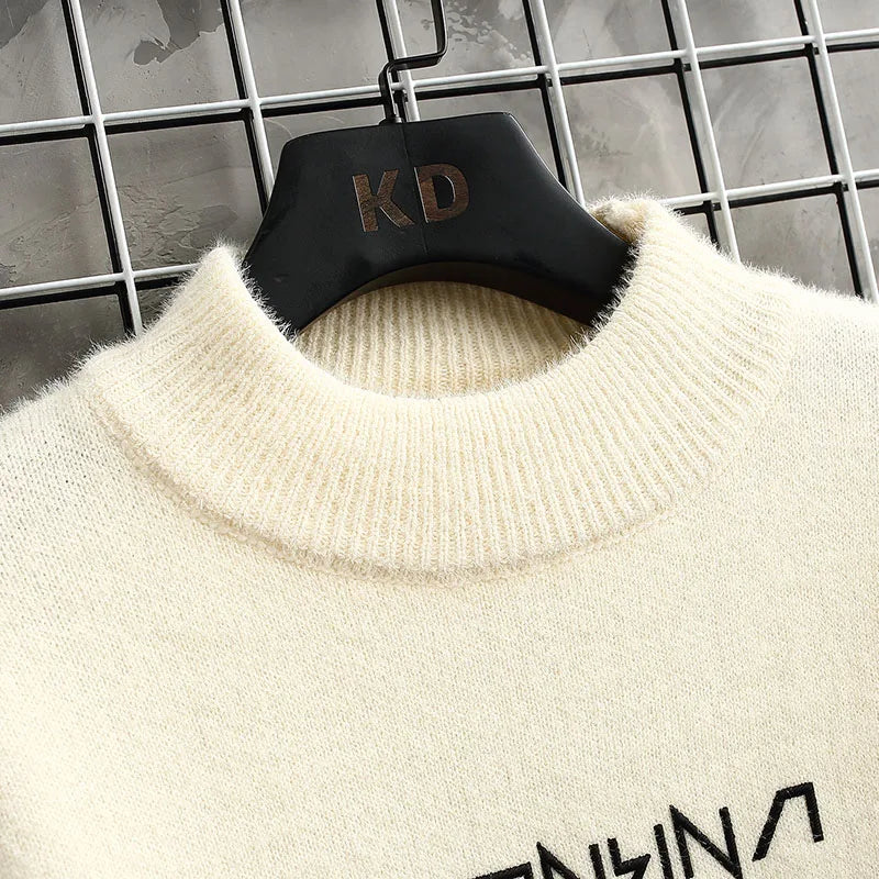 2023 Winter Cashmere Sweater Men Harajuku Mens Jumper Thick Warm Turtleneck Pullover Men High Quality Male Christmas Sweaters