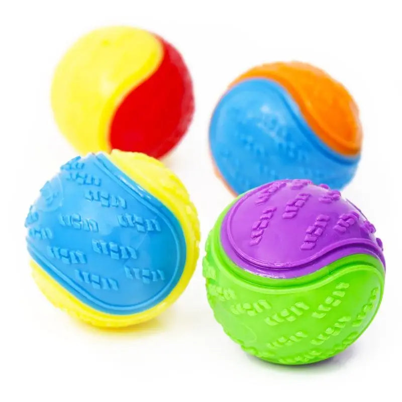 Bite-resistant Pet Dog Toy Rubber Ball Beef-flavored Elastic Ball To Prevent Dog From Destroying Things Dog Training Supply