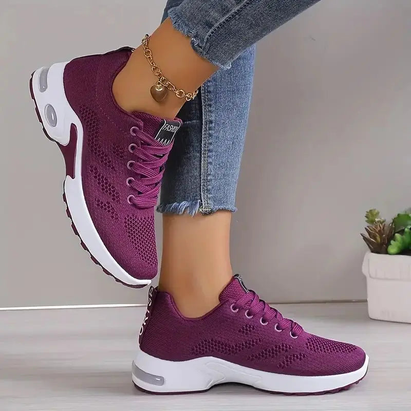 Plus Size Breathable Running Shoes for Women 2024 Fashion Air Cushion Platform Sneakers Woman Lightweight Casual Sports Shoes