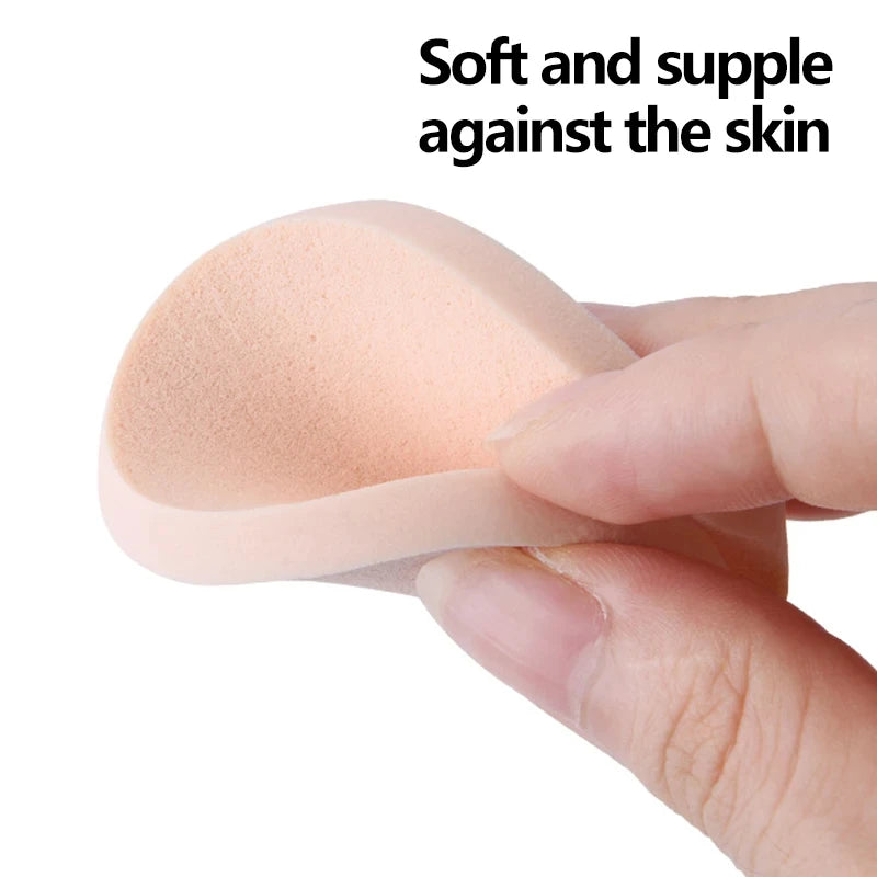 12Pcs Cosmetic Puff Makeup Super Soft Puff Wet Dry Dual Use BB CC Cream Contour Facial Makeup Sponge Portable Trave Beauty Tool