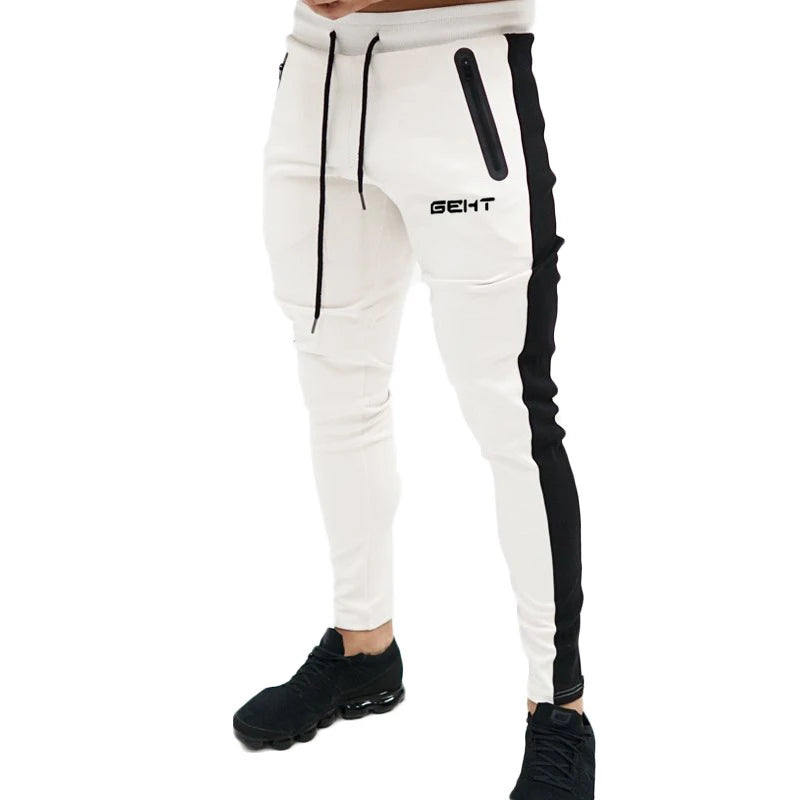 2022 GEHT brand Casual Skinny Pants Mens Joggers Sweatpants Fitness Workout Brand Track pants New Autumn Male Fashion Trousers