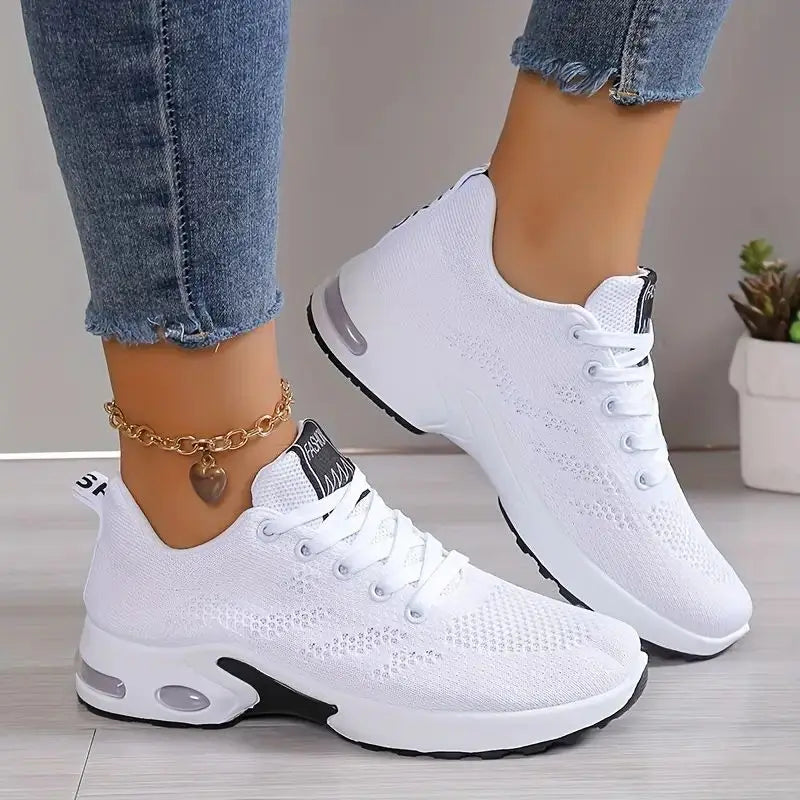 Plus Size Breathable Running Shoes for Women 2024 Fashion Air Cushion Platform Sneakers Woman Lightweight Casual Sports Shoes