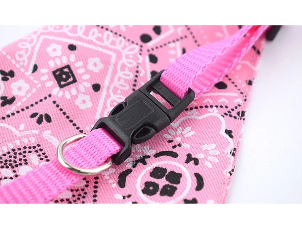 Dog Bandana Collar Scarf for Puppy & Cat Small Medium Large Dogs Adjustable Collars Pet Handkerchief Bibs Dress-up Accessories