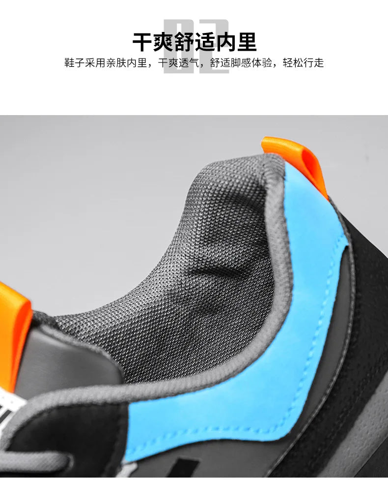 Men's Running Shoes Cushion Anti Slip Sports Jogging Fitness Training Trainers Walking Sneakers Light Breathable Footwear Summer