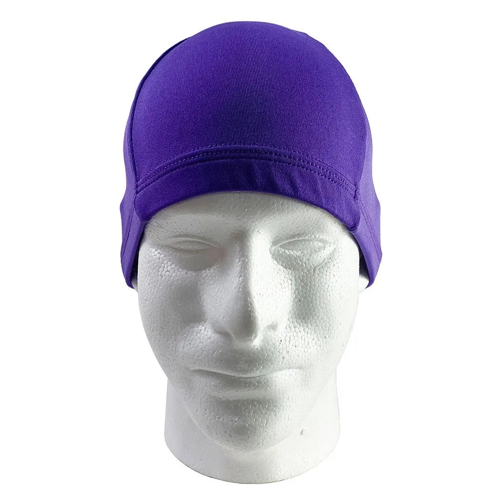 Spandex Dome Cap Wide Band Wig Satin Breathable Wave Cap For Men