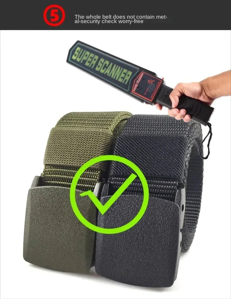 Black  Green White Red Blue Men Automatic Buckle Nylon Belt Waist Canvas Belts Outdoor Strap Travel Sports Belt for Women