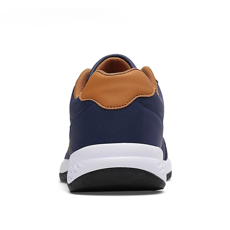 Leather Men Shoes Sneakers Trend Casual Shoe Italian Breathable Leisure Male Sneakers Non-slip Footwear Men Vulcanized Shoes