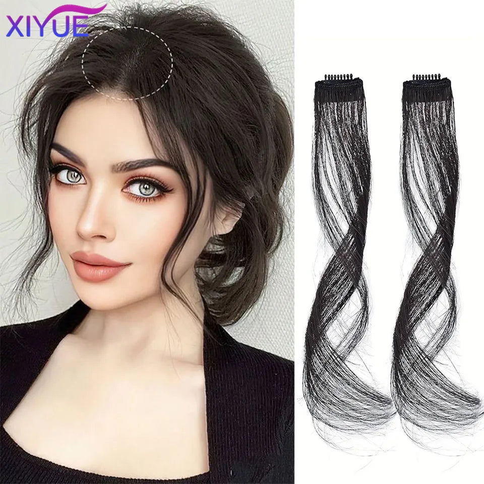 XIYUE Women's synthetic dragon whisker bangs wig is suitable for daily gatherings