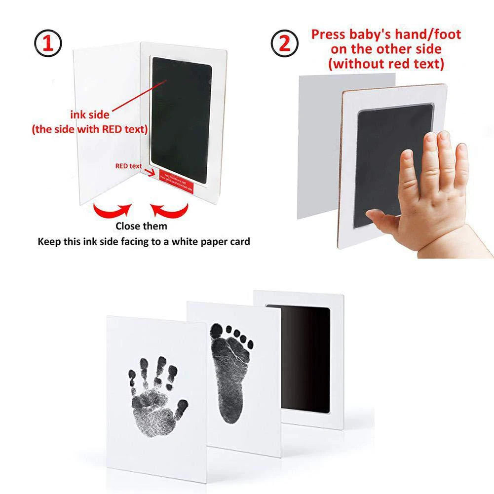 Dog Cat Footprint Pad Paw Print Ink Kit Pad Baby Handprint Stamp Safe Non-toxic Mess-free Printing DIY Easy Clean Pet Souvenir