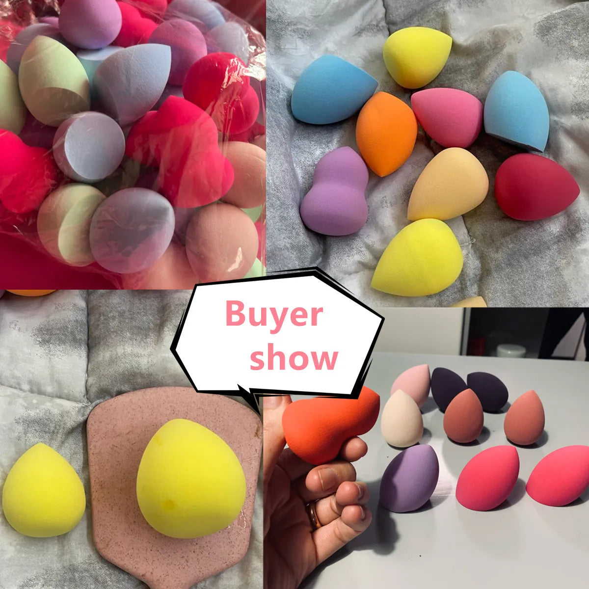 100/50/20/10 Pcs Make Up Blender Cosmetic Puff Makeup Sponge Puff Air Cushion Egg Super Soft MAKEUP Tool Wholesale