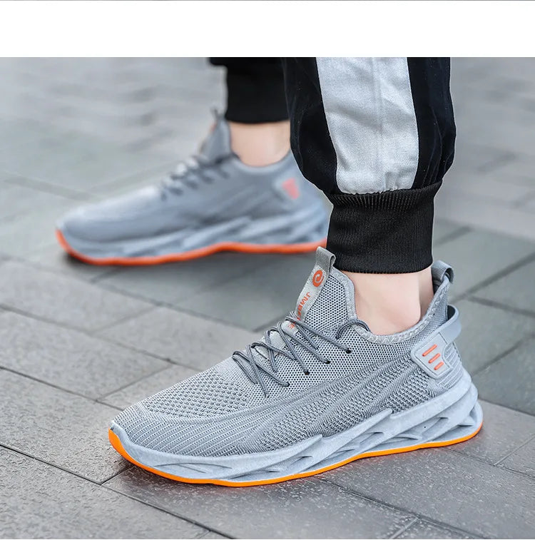 Shoes men 2024 new style trend men's shoes breathable lace-up running shoes Korean version lightweight casual sports shoes men