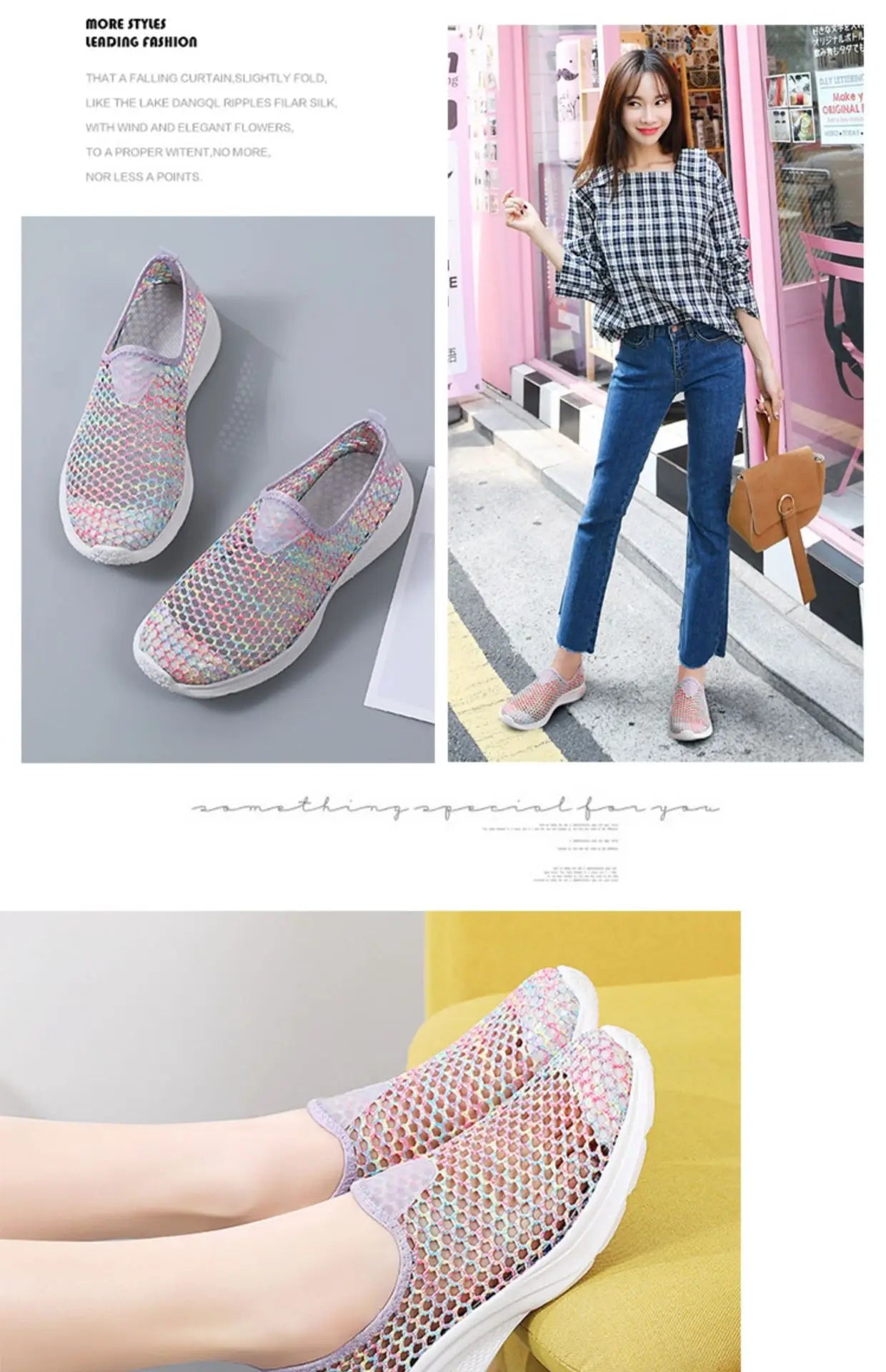 Summer Mesh Breathable Women's Sandals Breathable, Light and Comfortable Sports and Leisure Mesh Women's Shoes