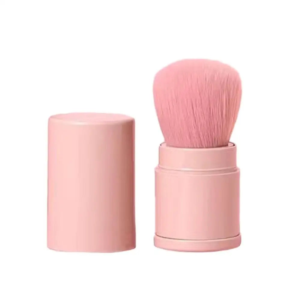 Retractable Makeup Brush Portable Mini Soft Loose Powder Blending Blush Brush Multi Functional Beauty Makeup Tool