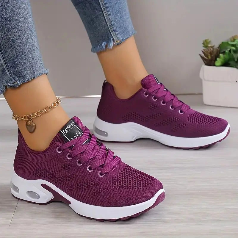 Plus Size Breathable Running Shoes for Women 2024 Fashion Air Cushion Platform Sneakers Woman Lightweight Casual Sports Shoes