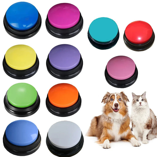 Funny Dog Recordable Pet Toys Travel Talking Pet Starters Dog Speaking Buttons Portable Cute Pet Supplies Communication Dog