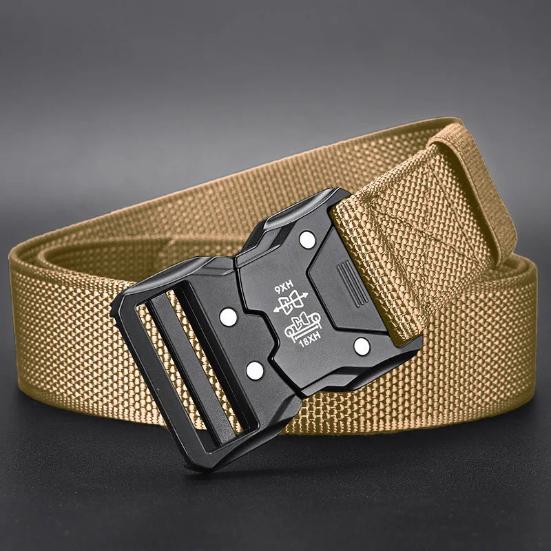 Genuine Tactical Belt Quick Release Outdoor Military Belt Soft Real Nylon Sports Accessories Men And Women Black Belt