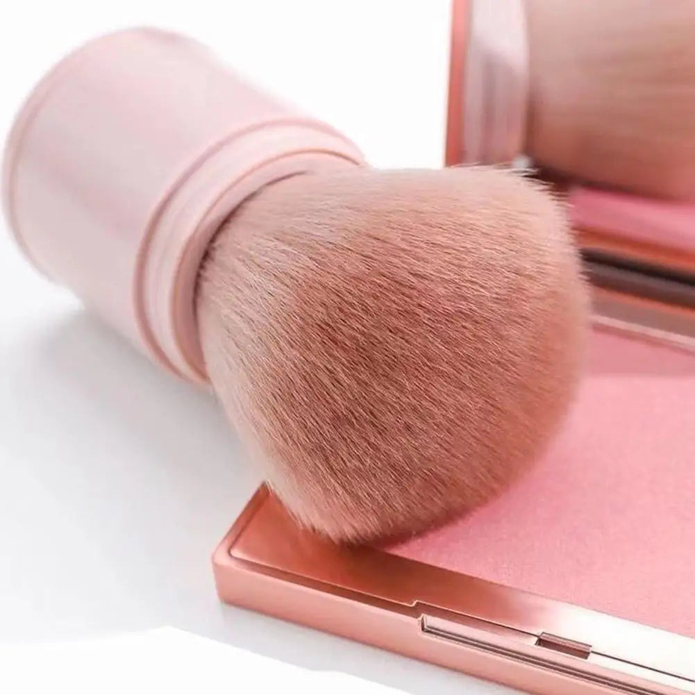 Retractable Makeup Brush Portable Mini Soft Loose Powder Blending Blush Brush Multi Functional Beauty Makeup Tool