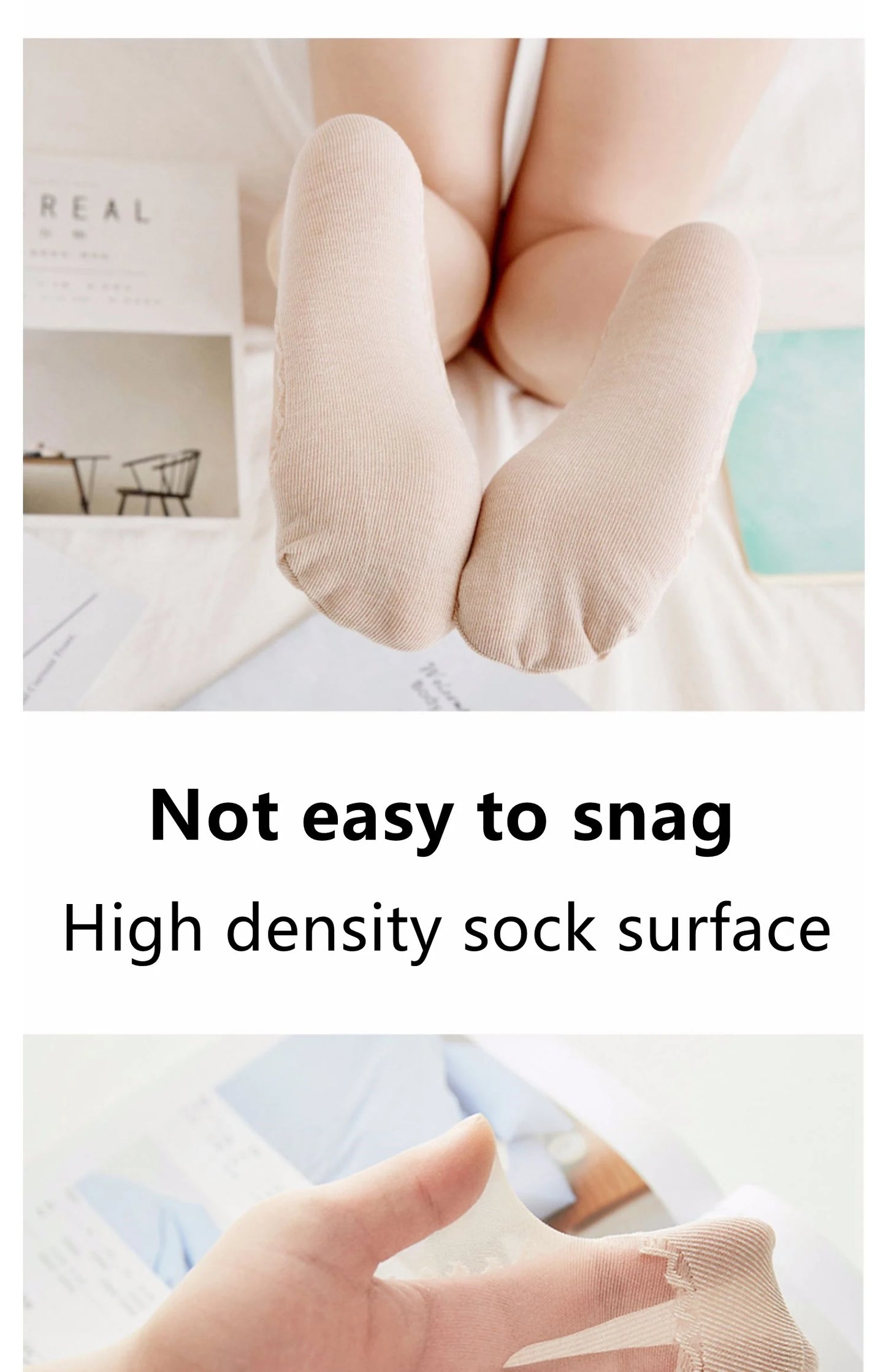 10pairs Womens Anti-Slip Cotton Socks ,Sweat Absorbing Anti-Slip Cotton Bottom Stretch Socks