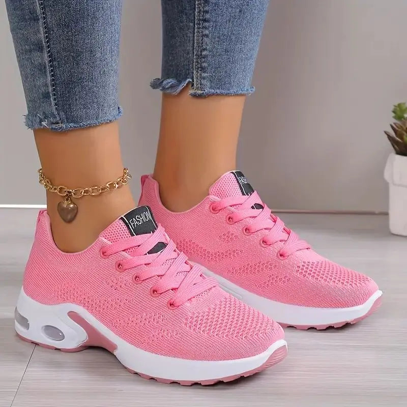 Plus Size Breathable Running Shoes for Women 2024 Fashion Air Cushion Platform Sneakers Woman Lightweight Casual Sports Shoes