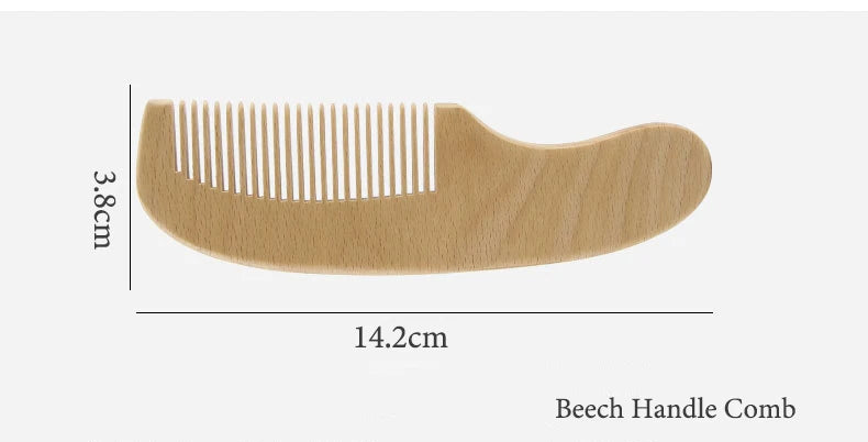 Newborn Baby Wooden Brush Baby Natural Wool Comb Newborn Hair Brush Infant Head Massager Portable Bath Brush Comb for Kids