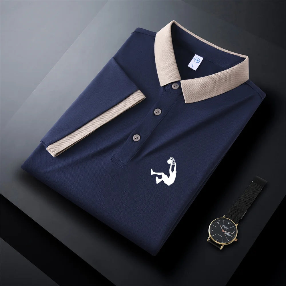 New Breathable Polo Shirt Solid Color Casual T-shirts Women And Men Plus Size Polos Short Sleeve Men's Anti-wrinkle Tops S-4XL