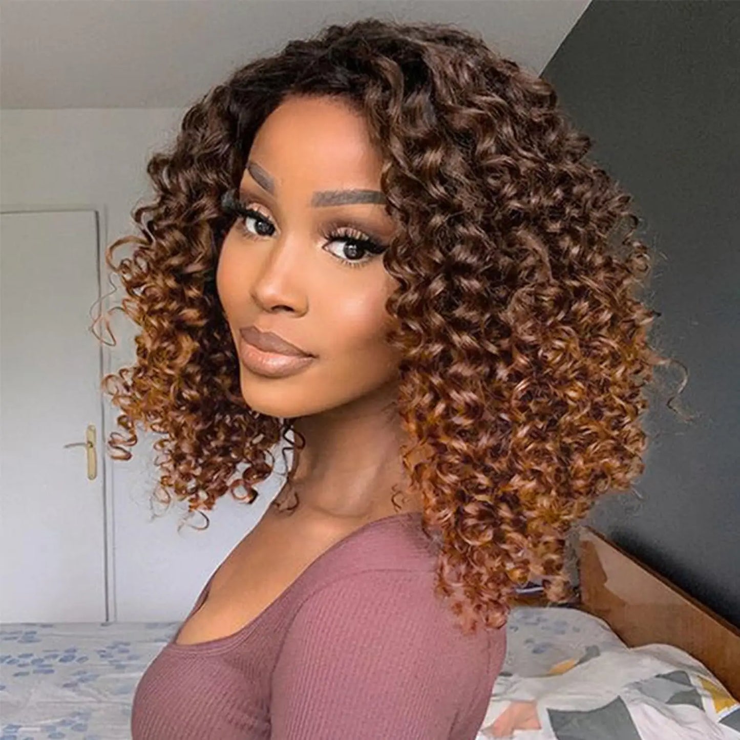 10 Inch Short Synthetic Gogo Curl Crochet Hair for Black Women Beach Curl Crochet Braids Deep Twist Braiding Hair Extensions