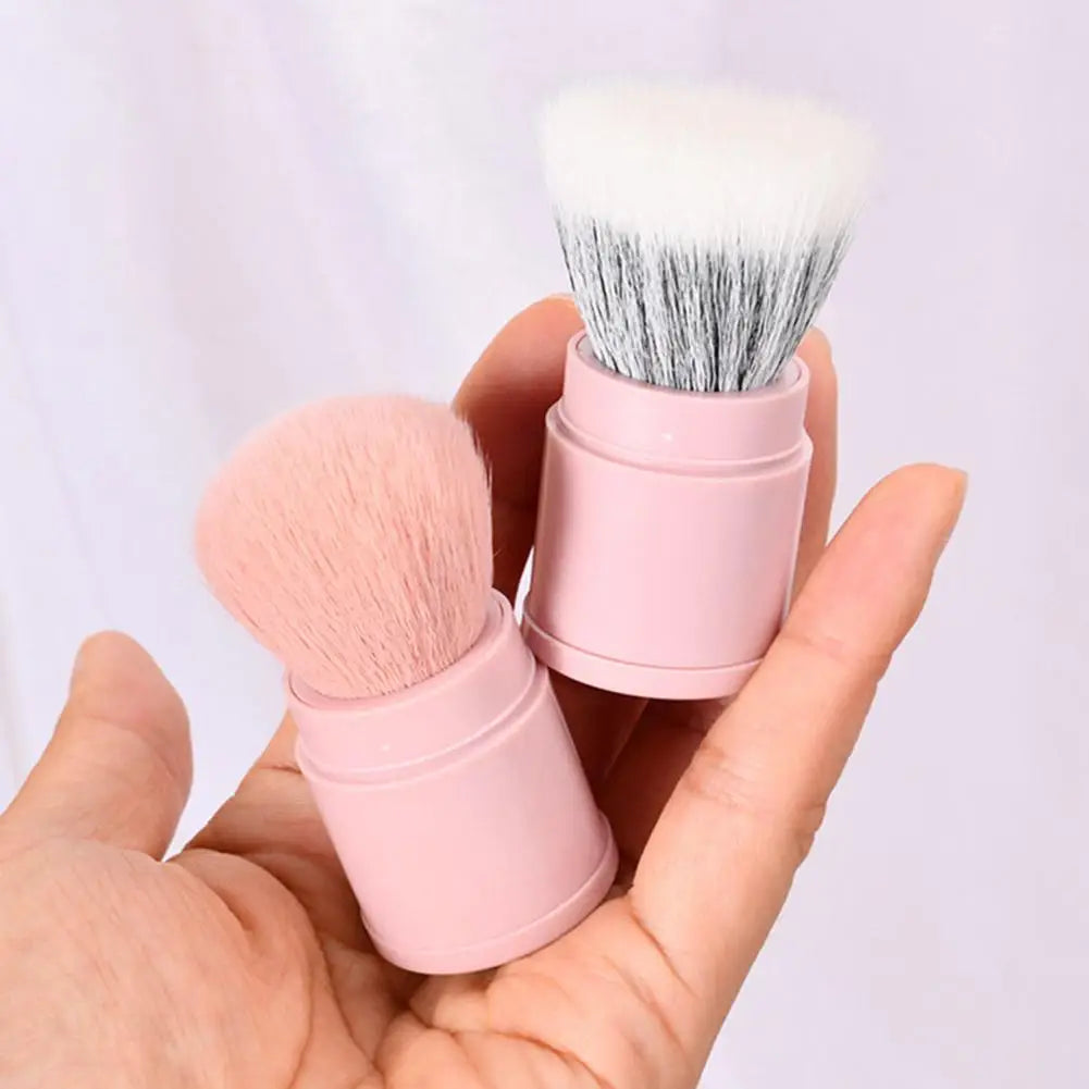 Retractable Makeup Brush Portable Mini Soft Loose Powder Blending Blush Brush Multi Functional Beauty Makeup Tool