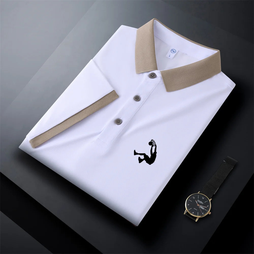 New Breathable Polo Shirt Solid Color Casual T-shirts Women And Men Plus Size Polos Short Sleeve Men's Anti-wrinkle Tops S-4XL