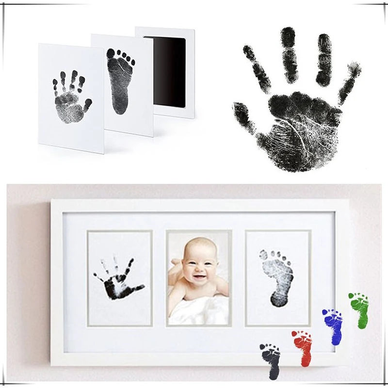 Dog Cat Footprint Pad Paw Print Ink Kit Pad Baby Handprint Stamp Safe Non-toxic Mess-free Printing DIY Easy Clean Pet Souvenir