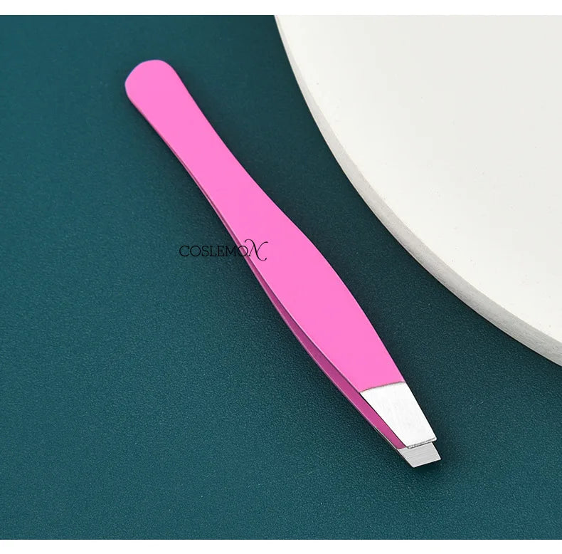 1/4pcs Eyebrow Tweezer Stainless Steel Hair Removal Clip for Eyelash Extension Tweezer Colorful Professional Makeup Beauty Tools