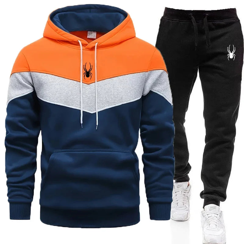 Men's Clothing Casual Sweatshirt Suit Sweatshirts for Men Daily Tricolor Hoodies Hot High Quality 2024 Sports Tracksuit Jogging