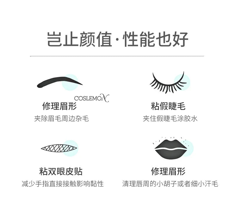 1/4pcs Eyebrow Tweezer Stainless Steel Hair Removal Clip for Eyelash Extension Tweezer Colorful Professional Makeup Beauty Tools