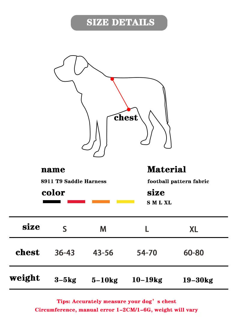 Personalized dog name dog harness no tension reflective breathable Labrador dog harness large dog outdoor walking training