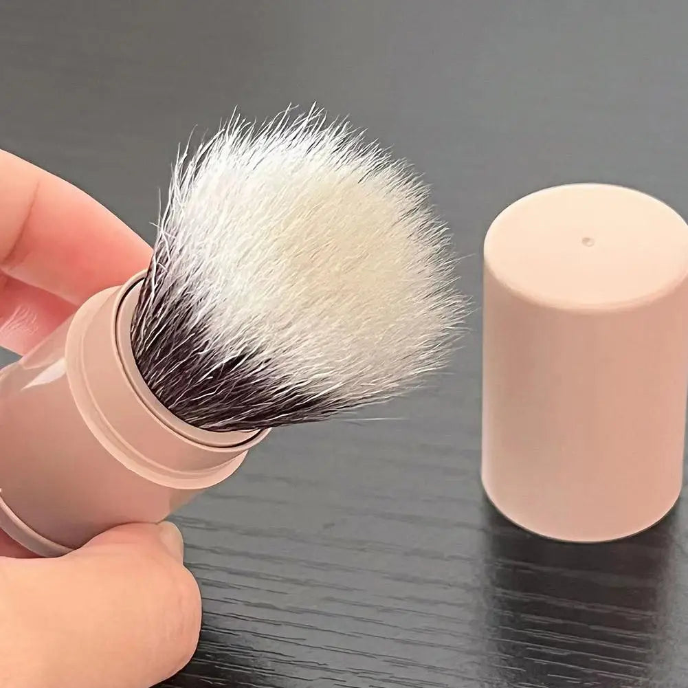 Retractable Makeup Brush Portable Mini Soft Loose Powder Blending Blush Brush Multi Functional Beauty Makeup Tool