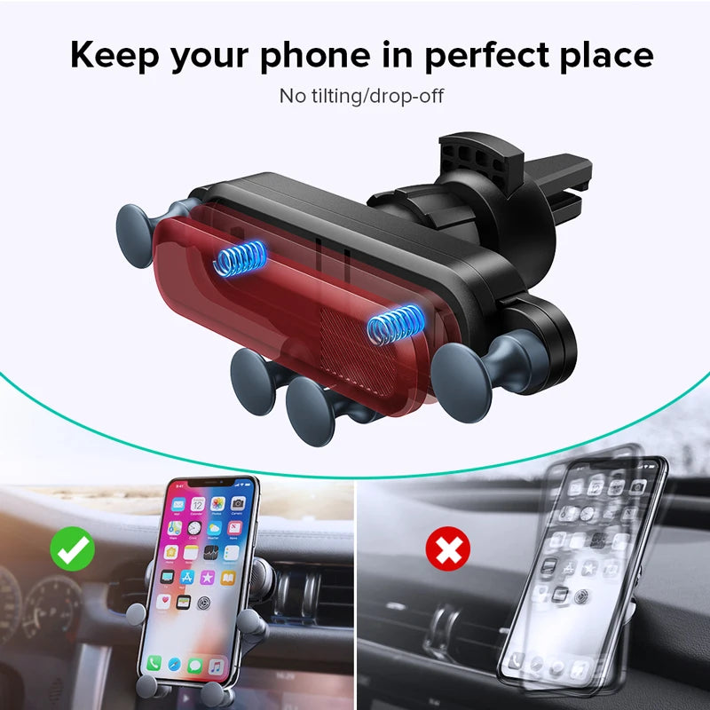 Universal Car Air Vent Phone Mount Extension Clip Air Vent Mobile Phone Holder Hands-Free Cellphone Bracket for IPhone Samsung