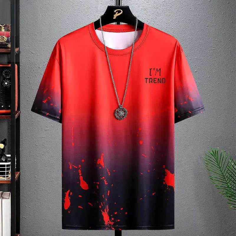 Summer Quick Drying Men's Sets Fashion tracksuits Casual Ice Silk Short Sleeve 3D Printed Sports T-shirt+Shorts Basketball Set