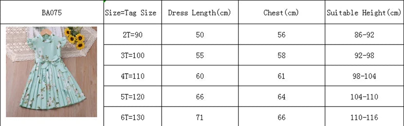 Humor Bear 2023 Girls Dress Summer Flying-Sleeve Printed Sleeveless Princess Dress Cute Kids Clothing Children Clothing