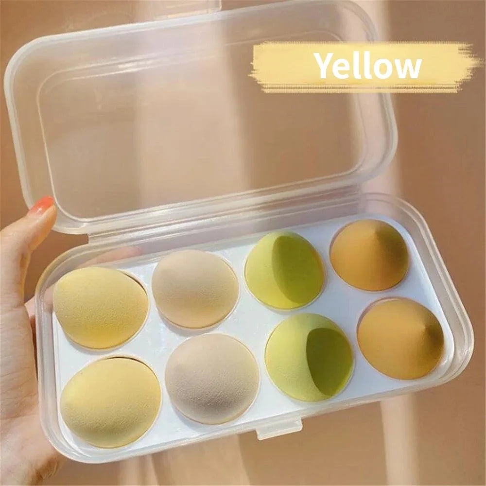 4/8pcs Makeup Sponge Blender Beauty Egg Cosmetic Puff Soft Foundation Sponges Powder Puff Women Make Up Accessories Beauty Tools